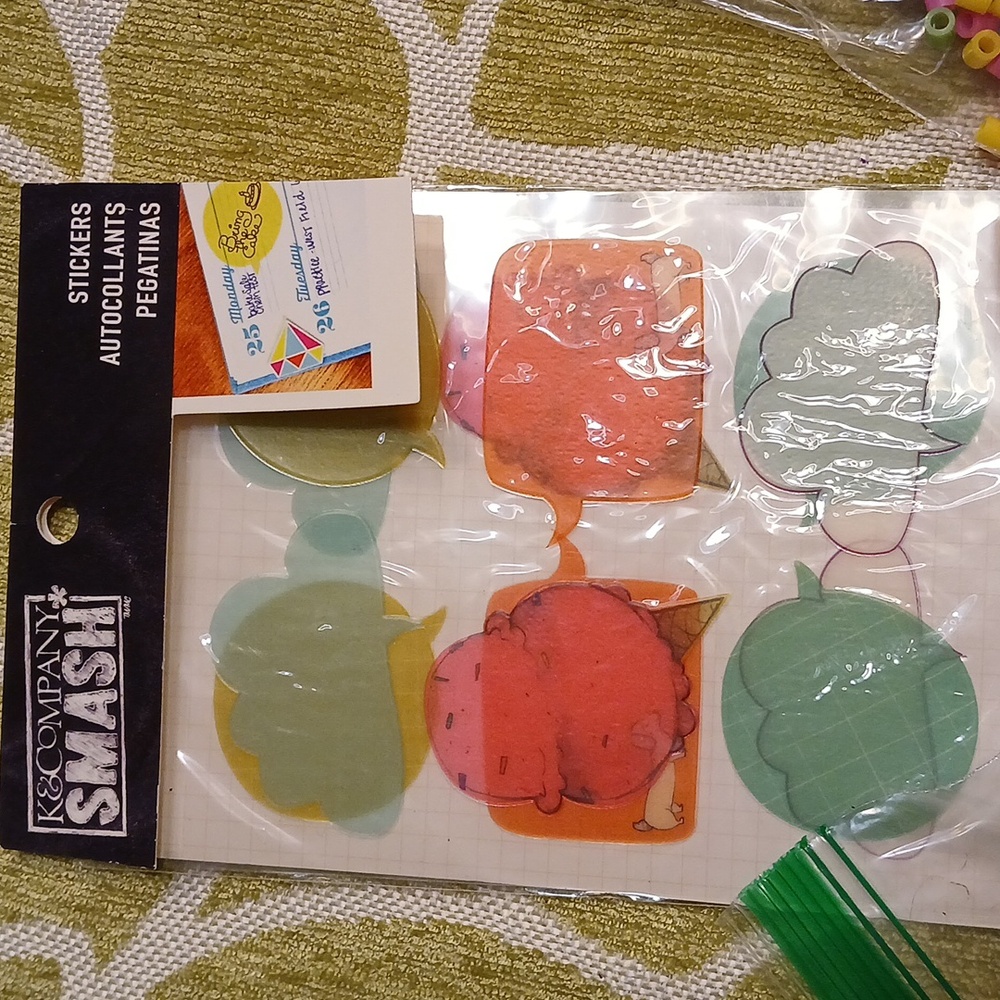 Colorful Bead and Sticker Set for Crafting - Picture 3 of 7